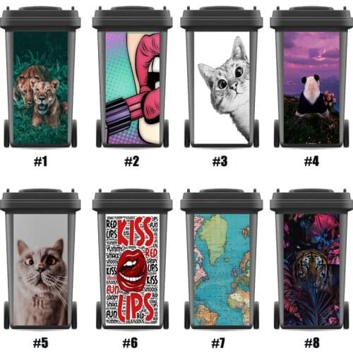 Decals Rubbish Bin Sticker Wallpaper mural Wall Stickers Wall Print Decal Animals Vinyl Wall Sticker Home Art Kitchen Accessorry