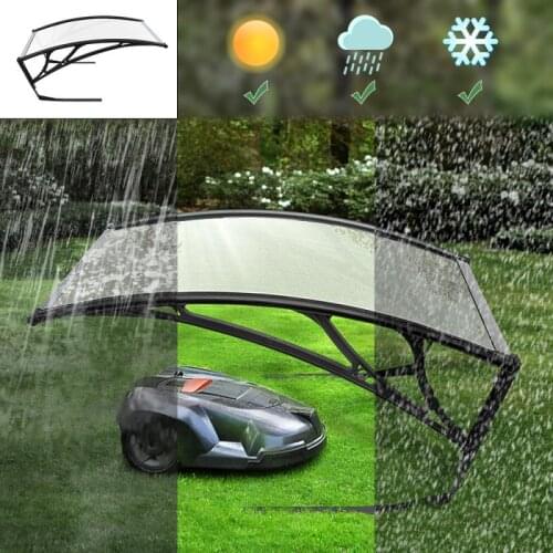 Garden Canopy Sun Shelter Awning Garage Roof Robot Lawn Mower Easy Assemble Anti-UV Shades ABS Lawn Mower Awning French Ship HWC