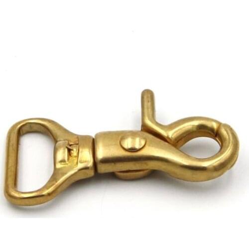 Swivel Gold Clasp Clip,Large Leather Clasp,Brass Leather Clasp