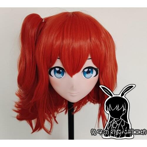 RB7204)Full Head Quality Handmade Female/Girl Resin Japanese Anime Cartoon Character Cosplay Kigurumi Mask
