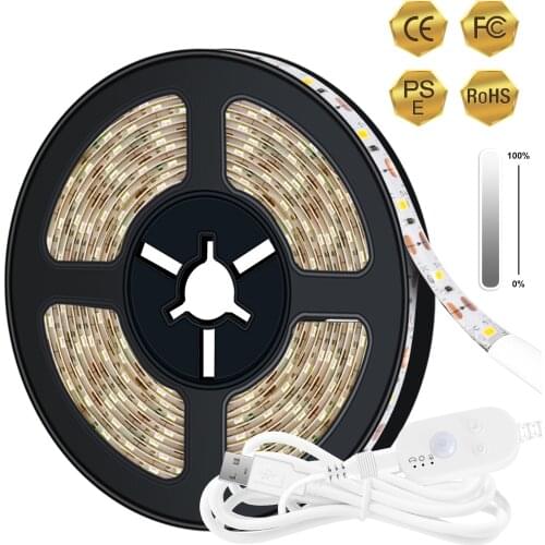 Led Light with USB 2835 Intelligent Human Body Sensor Lamp IP65 Waterproof Low Voltage 5V Wardrobe Cabinet Lights Bar Decoration