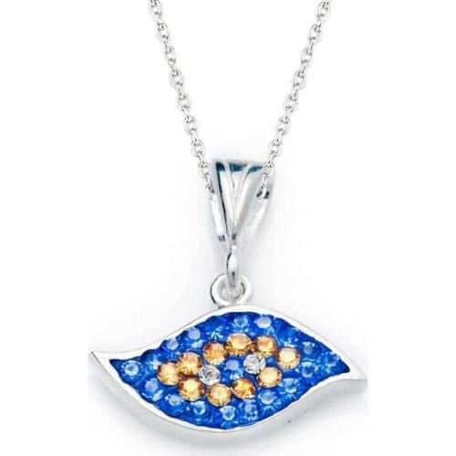 Tevuli 925 Sterling Silver Evil Eye Eyes Lady Necklace