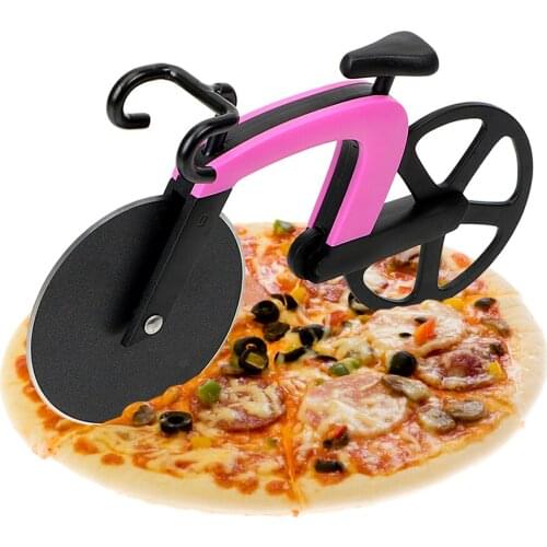Bicycle Pizza Cutter Pastry Pasta Dough Baking Tools Home Kitchen Accessories Stainless Steel Pizza Knife