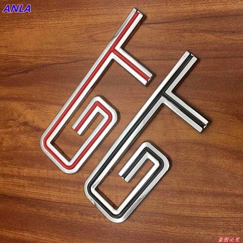1pcs 3D black red GT logo car stickers Metal GT Auto Badge Trunk Fender Sticker Emblem Decal Car Styling for Ford Mustang BMW