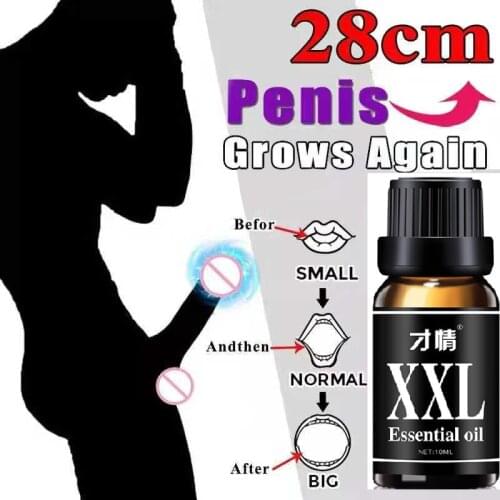 10ML Penis Enlargement Essential Oil Increase XXL Size Erection Plant Extracts Anti-Premature Aphrodisiac for Man Essential Oil