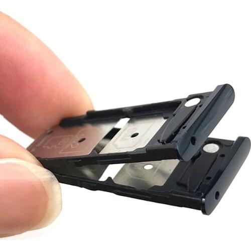 10pcs/lot, Micro Nano SIM Card Holder Tray Slot Holder Adapter Socket For Motorola Z3 Play Dual Sim Version