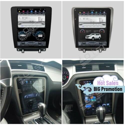 128G Tesla Screen Carplay Multimedia Stereo Android Player For Ford Mustang 2010 2011 2012 2013 2014 GPS Navi Receiver Head Unit