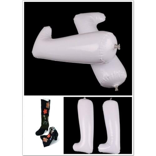 2pcs Useful Plastic Hot Shoe Hanger Inflatable Long Boots Shoes Stand Holder Stretcher Support Shaper Shoe Trees