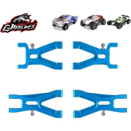 1set Aluminum metal Front and Rear bottom arm for wltoys A949 A959 A969 A979 K929 RC 1/18 RC Upgrade parts