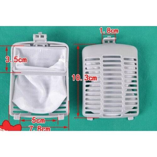 Washing machine parts dust bag filter net case