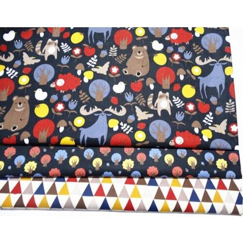Kids Cotton Twill Fabric 100% Cotton Quilting Fabric by half meter for DIY Sewing Bed Sheet Dress Making Cotton Fabric 50*160cm