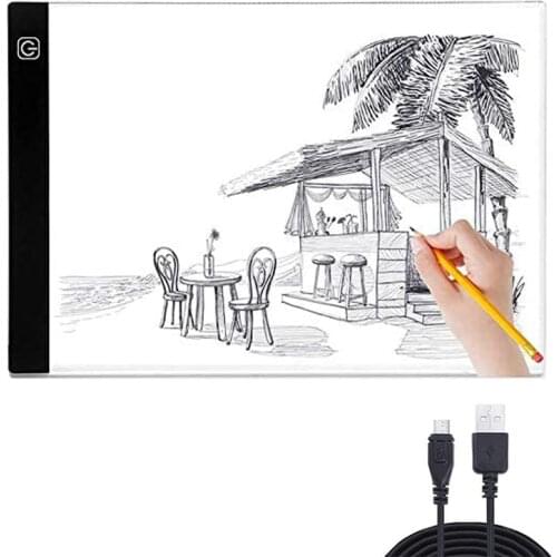 Elice A4 ultra thin LED Drawing Digital Graphics Pad USB LED Light pad drawing tablet Electronic Art Painting Wacom
