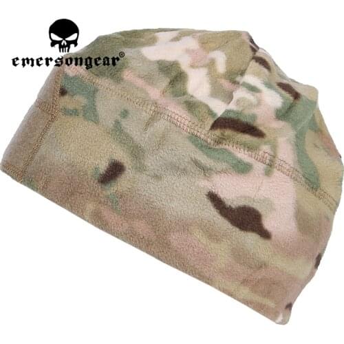 EMERSONGEAR Tactical Fleece Cap with Hoop And Loop Surface Winner Baseball Sport Warm Cape Street Business Beanie Knit Hats Men