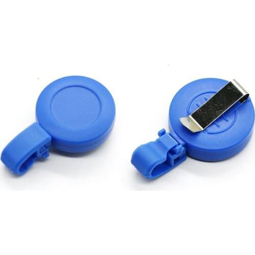 Scrub Easy To Pull Buckle Round Chest Buckle Retractable Badge ID Name Tag Card Badge Holder Reels Office Supplies