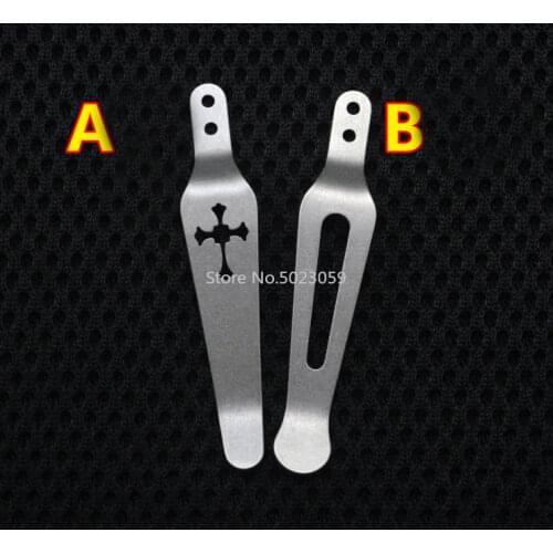 1pc Hind XM18/24 Design Tc4 Titanium Pocket Knife Clip Pocket Clip Belt Clip