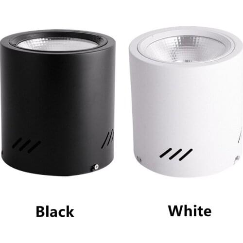 Surface Mounted Round LED COB Downlight AC 85-265v 10W 20W 30W 40W Dimming Ceiling Lamp Spotlight 40° For Shopping Mall Lighting