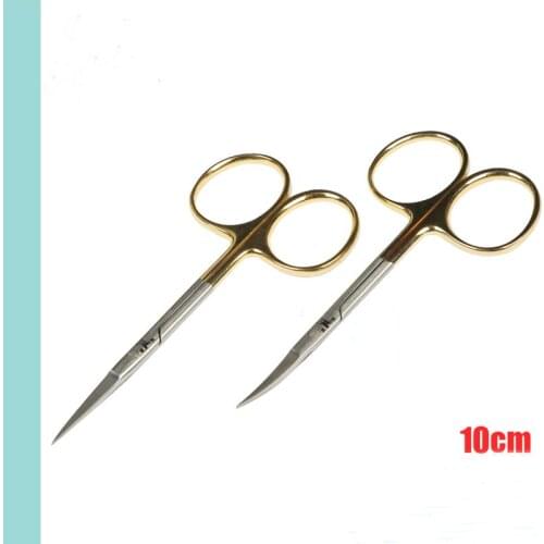 Medical Scissors Double Eyelid Ophthalmological Plastic Tools Scissors Fine Cut Eye Corner Scissors Straight Curved