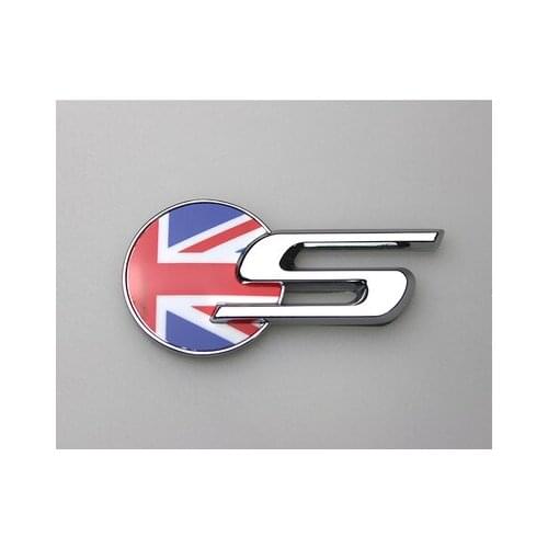 Metal Union Jack UK Flag S Emblem Auto Trunk Badge Decal Sticker R Sport Car Accessories