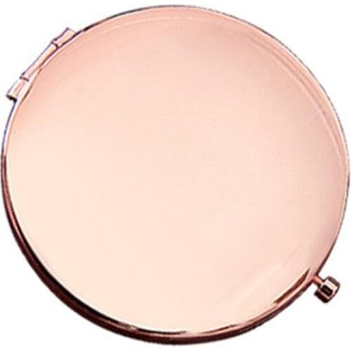 H7JC DIY Embroidery Kit Compact Pocket Floral Makeup Mirror Double-side Folding Women Vintage Cosmetic Mirrors Handmade Gift