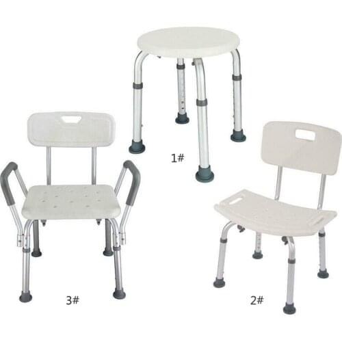 Non-slip Bathroom Shower Bench Adjustable Height Shower Tub Stool Bath Shower Seat Shower Chair for Disabled Elderly Pregnant