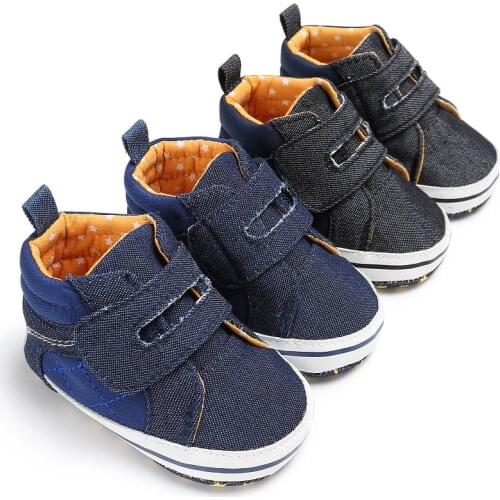 New Baby Boy Shoes New Classic Denim Newborn Baby Shoes for Boy Prewalker First Walkers Child Kids Shoes