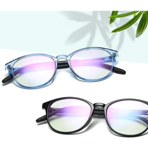 New Fashion Computer Anti-blue Light Glasses Frame Transparent TR90 Glasses Round Eye Glasses Men Eyeglasses Frame Women Oculos