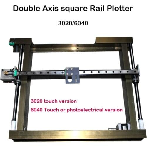 X Y Stage Table Plotting Frame Double Axis Square Guide Rail for DIY CO2 Laser Engraving Machine 3020 6040