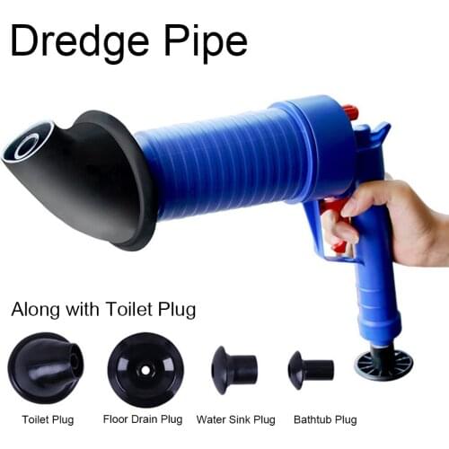Drain Pump Cleaner Air Power Blaster Unblock Adapters Toilet Wash Basin Home