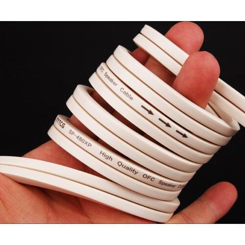 SP-480XP Hifi Audio Speaker Cable 4N OFC Oxygen Free Copper Speaker Wire For Amplifier Home theater KTV DJ System AUX Car Cord