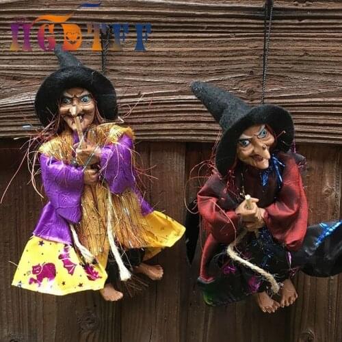 Halloween Decorations Outdoor Scary Halloween Bars Nightclubs Scenes Decorations Props Flying Women Witches Ghosts Ornaments