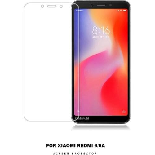 For Xiaomi Redmi 6 Tempered Glass Screen Protector Film for Xiaomi Redmi 6A 6 A 5.45" glass film