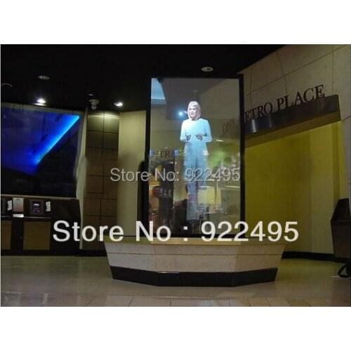 1.524mx1m) Free Delivery Cost Dark Grey Rear Projection Foil For 3D Holo Display,meeting, advertising,shop window display