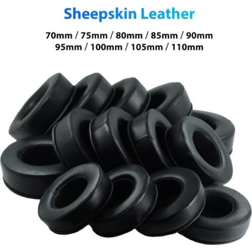 1Pc 70-110mm Replacement Faux Leather Sponge Headphone Earpad Ear Pad Cushion