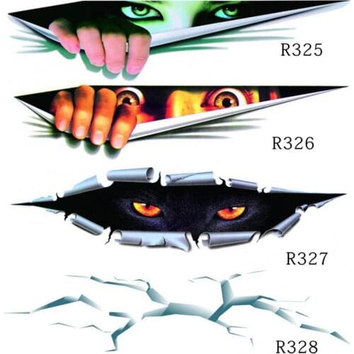 3D Car Stick Creative Modified Sticker Eye Peeking Waterproof Auto Styling автомобильные товары наклейки на авто Accessories