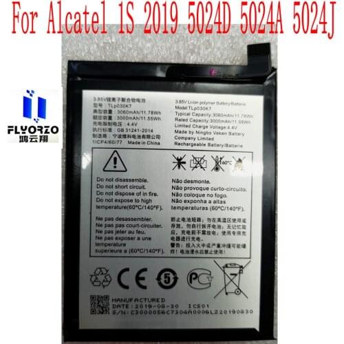 Brand new High Quality 3060mAh TLP030K7 Battery For Alcatel 1S 2019 5024D 5024A 5024J Mobile Phone