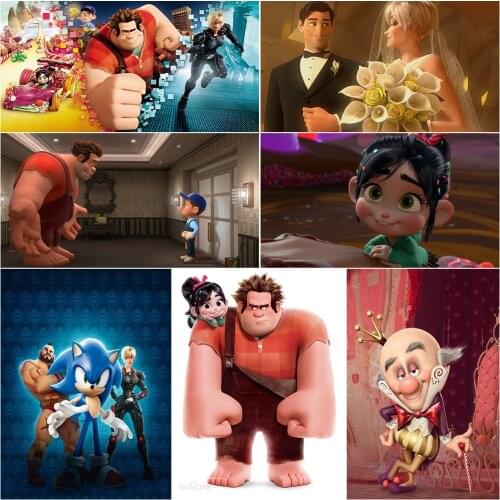 Disney Princess 5D DIY Diamond Painting Destruction King Cross Stitch Set Inlaid Diamond Brand Gift Custom Decorative Painting