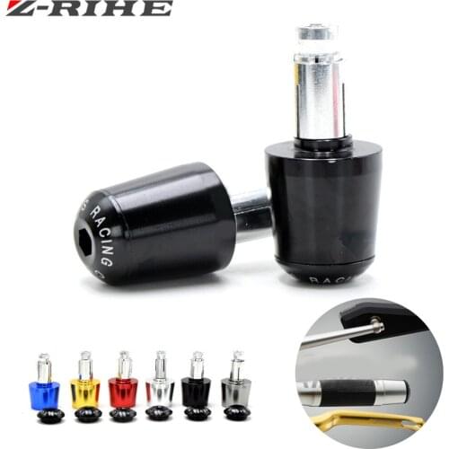 7/8'' 22mm CNC Aluminum motorcycle handlebar hand handle bar grips ends For Kawasaki z800 z750 z250 z1000 er6n er6f Z1000 yamaha