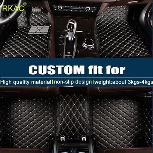 Custom car floor mats for peugeot all models 307 206 308 407 207 406 408 301 3008 car accessories car styling floor mat