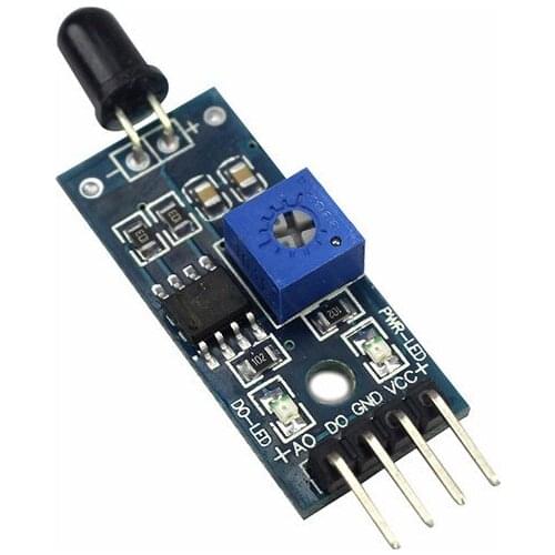 LM393 4 Pin IR Flame Detection Sensor Module Fire Detector Infrared Receiver Module for arduino Diy Kit