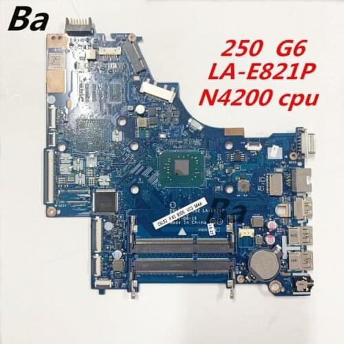 For HP 250 G6 Notebook motherboard N4200 CPU integrated graphics card LA-E821P complete full test