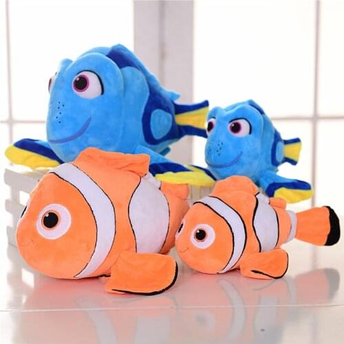 Disney Finding Nemo Nemo Dory Soft Plush Toy Doll Pillow Cartoon Orange Blue Clownfish Kids Children Adult Gifts Home Decoration