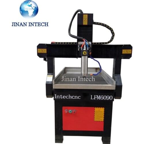 Newest 2.2kw Professional Metal Spindle 6090 High Precision Rail Guide Cnc Router For Sale