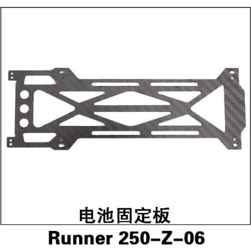 Original Walkera Runner 250 Spare Parts Battery Fixed Plate Runner 250-Z-06 Carbon Fiber Board