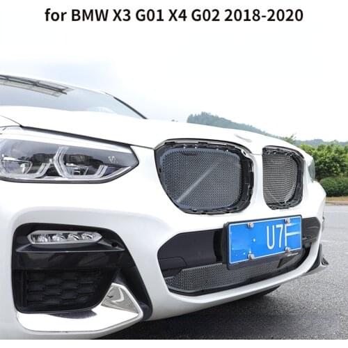 Front Grille for BMW X3 G01 X4 G02 2018 2019 2020 Accessories Insert Net Anti-insect Dust Garbage Proof Network Cover Decoration