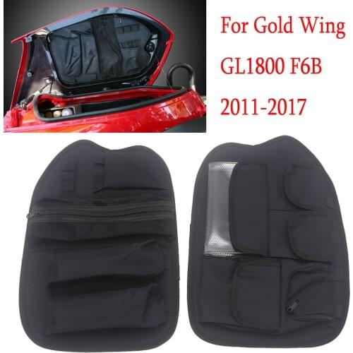 For Goldwing GL1800 GL 1800 F6B 2010-2017 2015 Motorcycle Tour-Pak Lid Fitted Lining with Organizer Storage Pocket Saddlebag