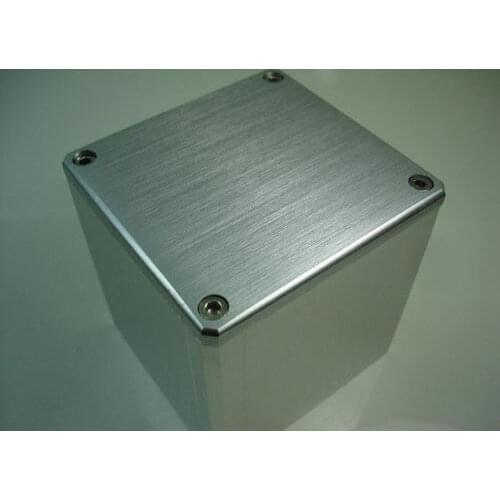 1pcs 84*80*91mm Full aluminum transformer protect cover enclosure Silver AQ