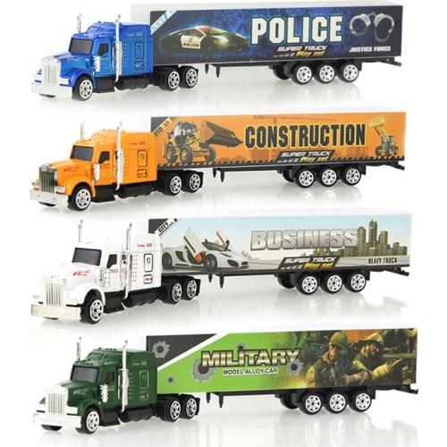 Multi-styles Mini Sliding Alloy Car Model Diecast Disassembled Model Container Oil Truck Children Educational Toys Birthday Gift