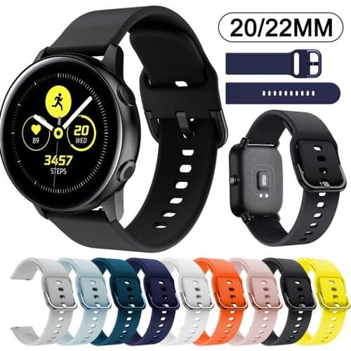 20/22mm strap for samsung galaxy watch 3 45mm/Gear s3 Frontier/active2 band Amazfit Pace/Bip bracelet For Huawei watch gt 2 pro
