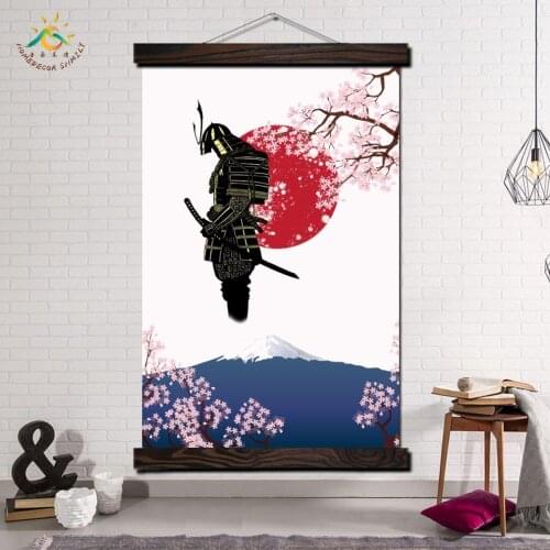 Samurai Japan Character Wall Art Canvas Prints Painting Frame Scroll Painting Poster Decorative Picture Art Print Wall Poster