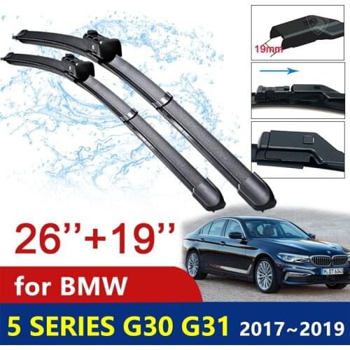 Car Wiper Blades for BMW 5 Series G30 G31 2017 2018 2019 520i 523i 528i 530i 535i 550i M5 518d 520d 525d 530d 535d M550d xDrive